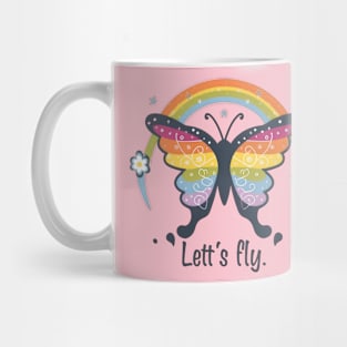 Let's fly Butterfly Mug